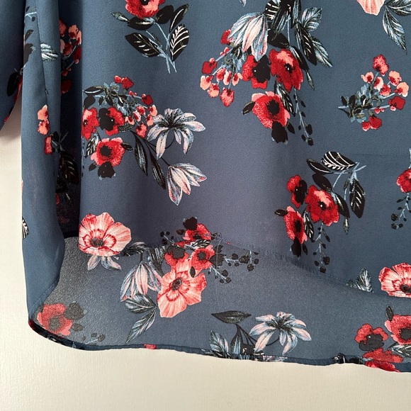 Spring Floral V-Neck Top - Picture 4 of 6